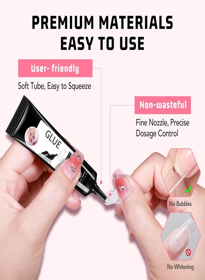 MAGIC ARMOR 15g Semi Solid Nail Glue with 15g Remover for Press On Nails Tips Gel Nail Glue No Need for UV Lamp Quick Drying a Long Lasting Fake Acrylic Nail - Image 4